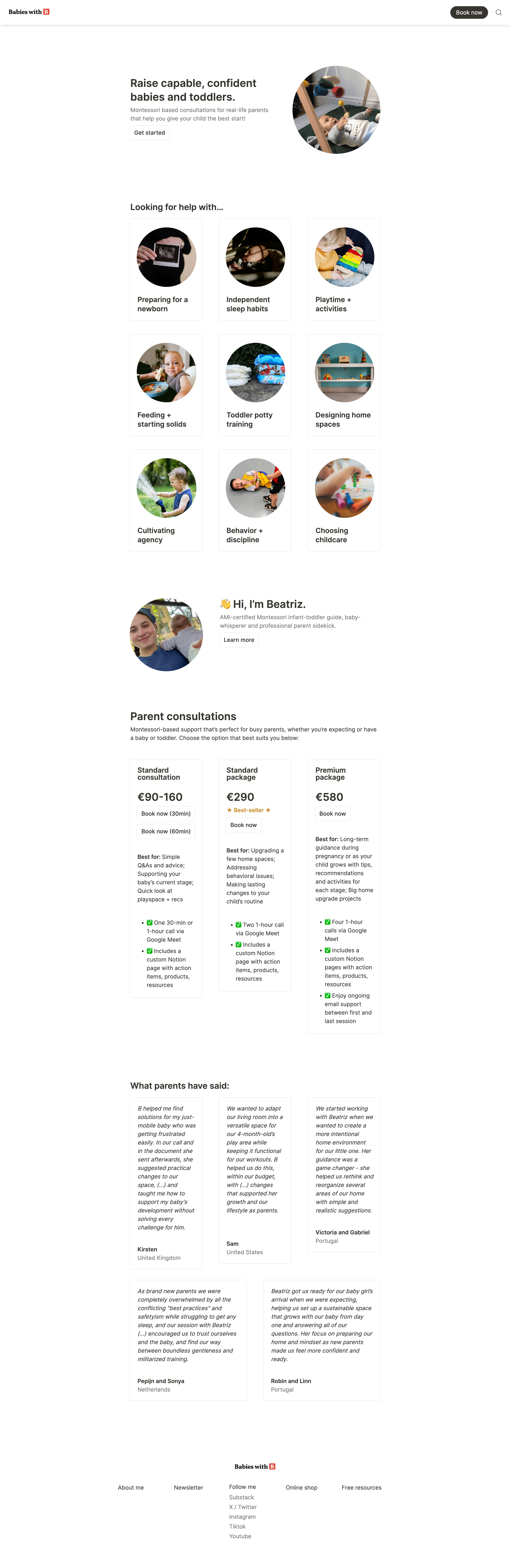 babieswithb.com homepage